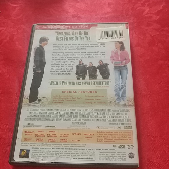 Garden State DVD - Picture 2 of 2